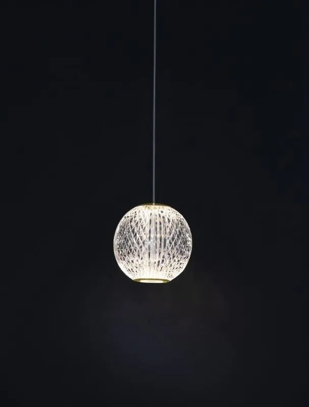 NOVA LUCE 9511010 BRILLANTE Egyágú Függesztett Lámpa Akril LED IP20