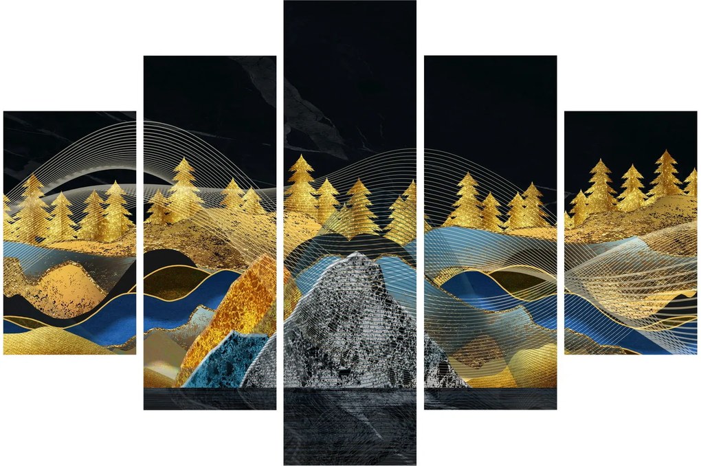 Kép - Arany hegyek (150x105 cm)