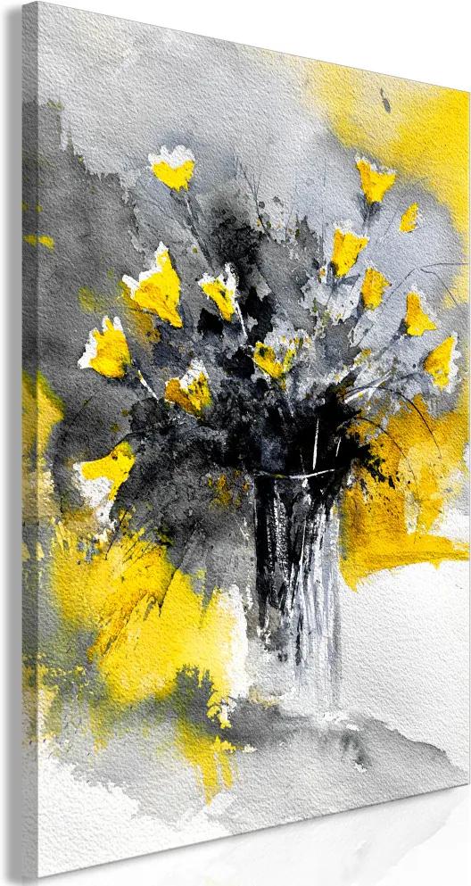 Kép - Bouquet of Colours (1 Part) Vertical Yellow