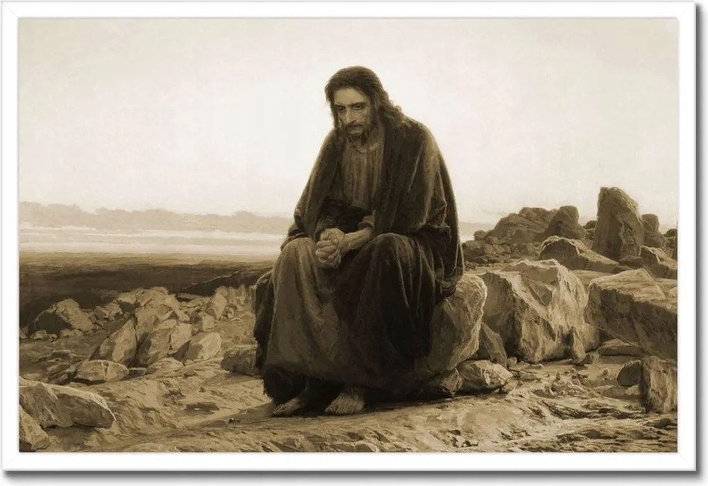 Poszterek keretben 60x40 Jézus a kertben Ima