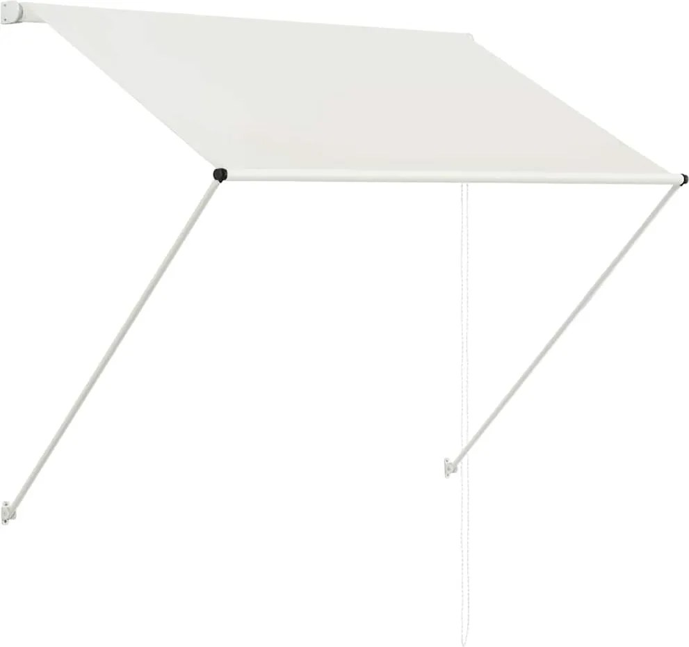 vidaXL feltekerhető krémszínű napellenző 100 x 150 cm