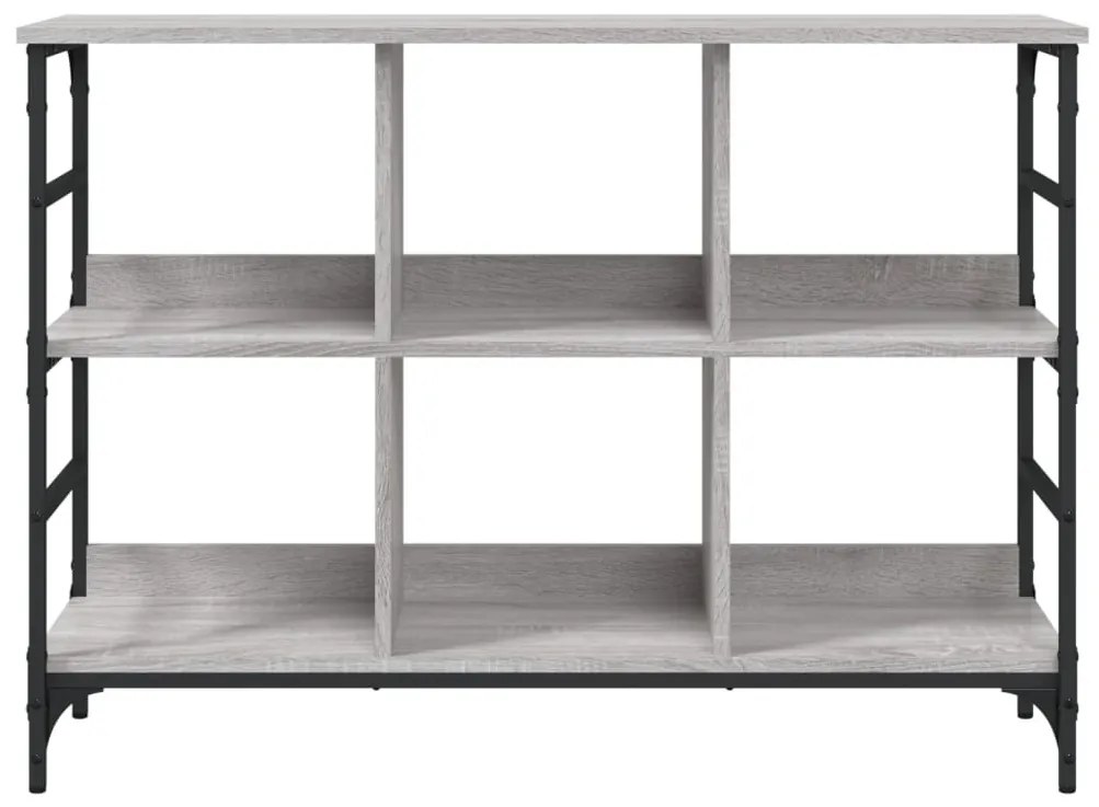 szürke sonoma színű szerelt fa tálalószekrény 102x32x73,5 cm