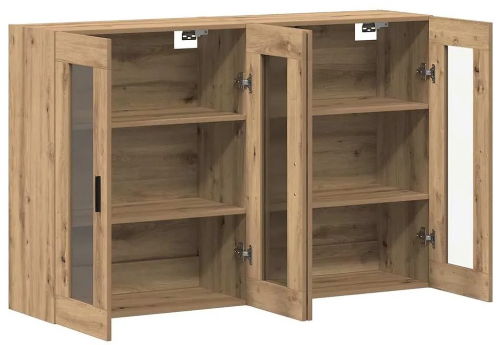 Fali Szekrények 2 pcs kézműves tölgy 69.5 x 34 x 90 cm