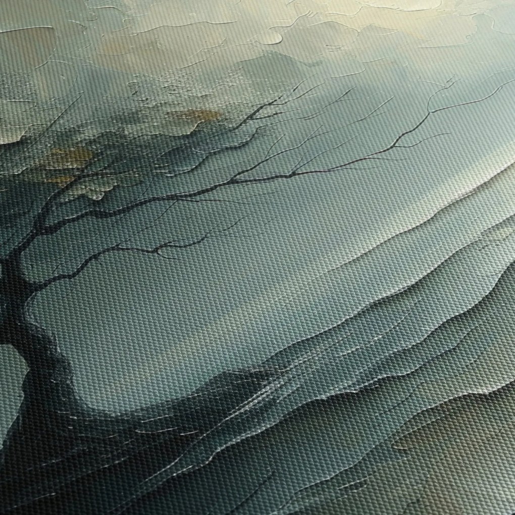 Kép - Olajfestmény egy fa az óceánnal (150x105 cm)