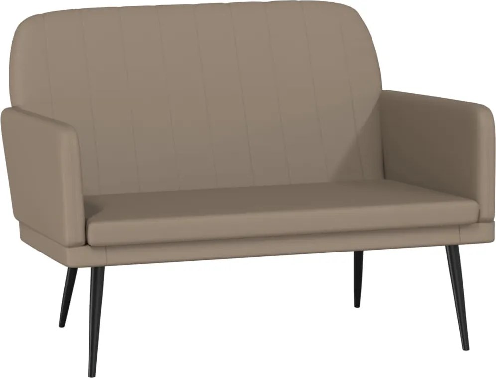 vidaXL kávészínű műbőr pad 107 x 80 x 81 cm