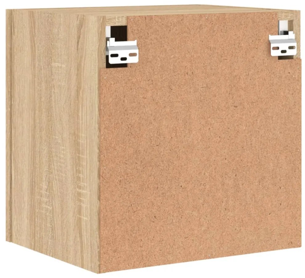 2 db sonoma tölgy szerelt fa fali TV-szekrény 40,5 x 30 x 40 cm