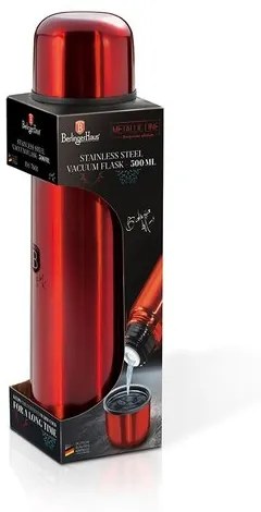 Berlinger Haus Termosz burgundi metál vonal, 0,5 l