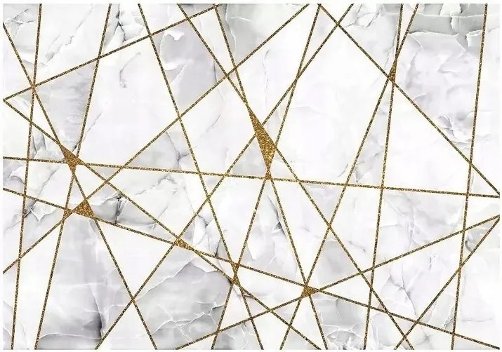 Fotótapéta Márvány Arany Absztrakt Vonalak 254x184