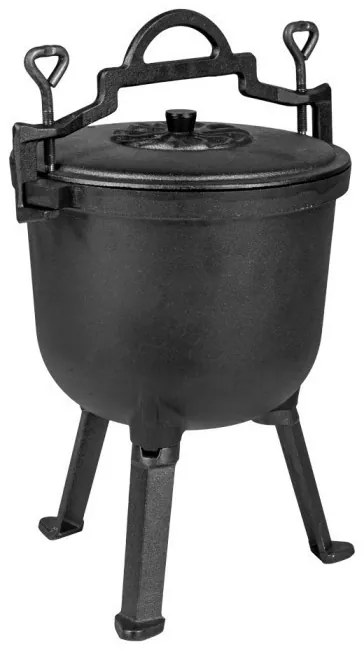 Öntöttvas edény lábakkal 5 literes