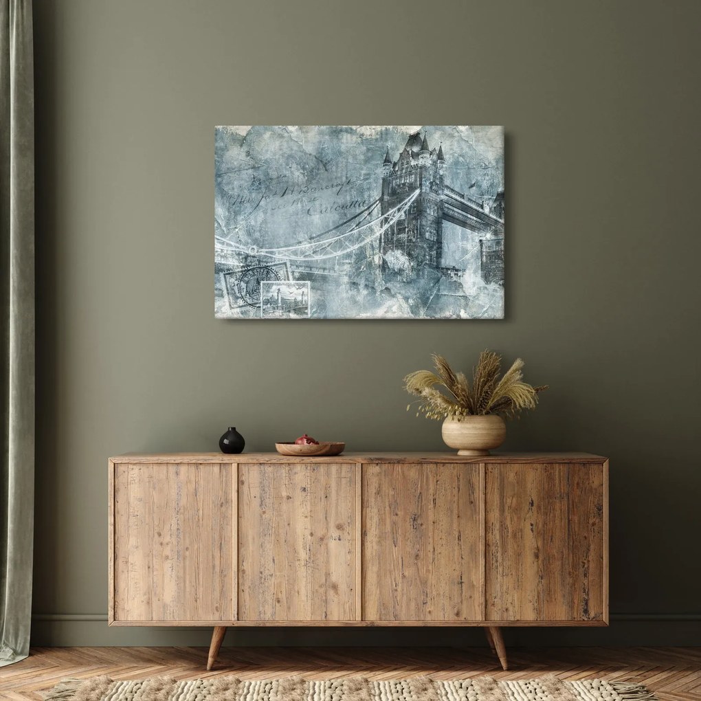 Kép - Tower Bridge hideg tónusokkal (90x60 cm)