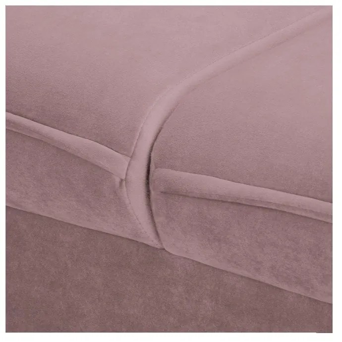 Levendula színű bársony kanapé 138 cm Juli – Ropez