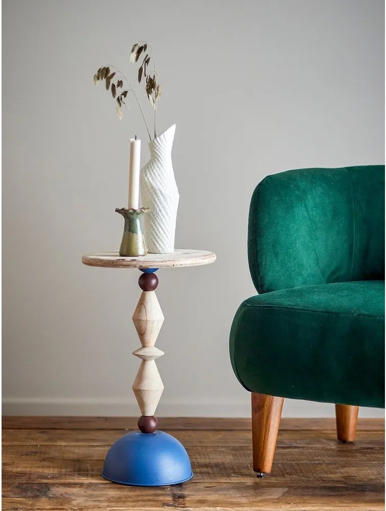 Jegenyefenyő kerek tárolóasztal ø 30 cm Mannelli – Bloomingville