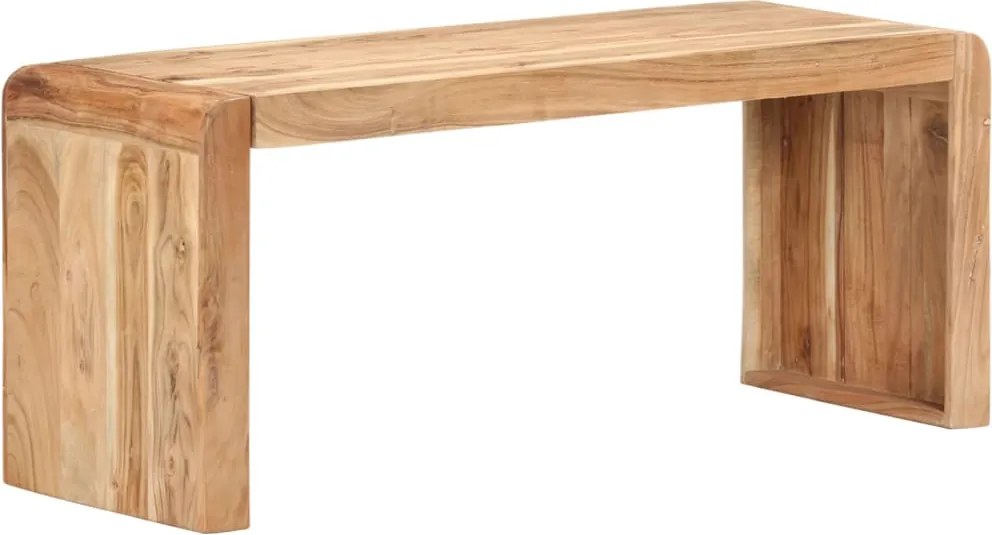 vidaXL tömör akácfa pad 110 x 38 x 46 cm