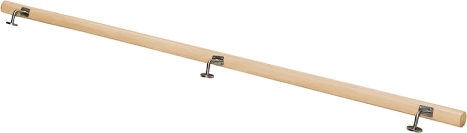 Fogantyú/korlát, tömör fa, természetes, 200 cm, MANEL TYP 2