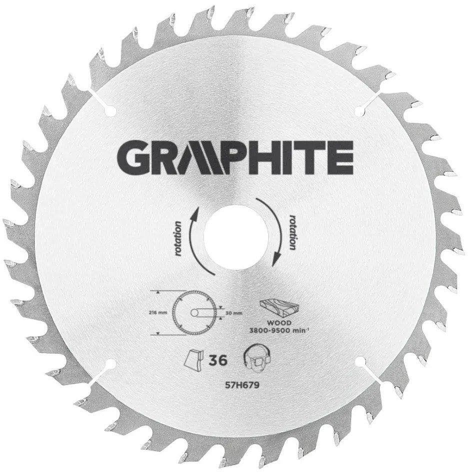 KŐRFŰRÉSZLAP 216*30MM HM 36FOG GRAPHITE