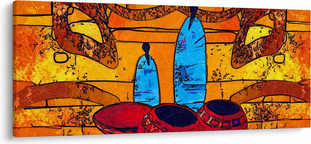 Kép - Ősi festészet (120x50 cm)