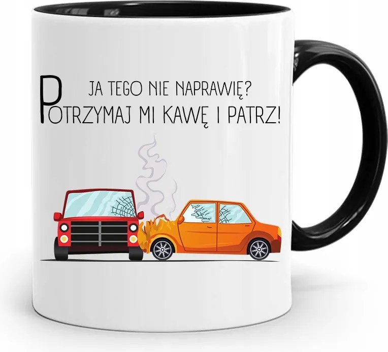 Fekete Bögre Szerelőnek Én Ezt Nem Javítom Meg? fényképes nyomattal