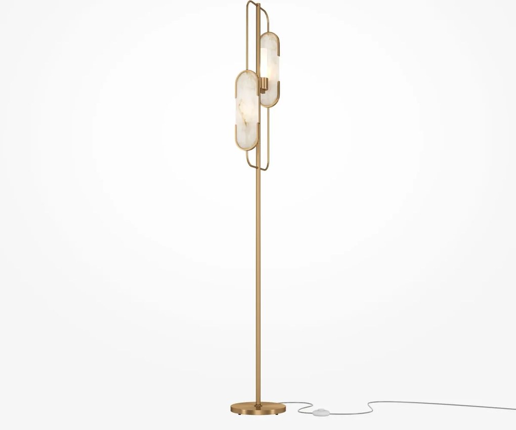 Maytoni modern állólámpa marmo fehér arany mymod099fl-02g