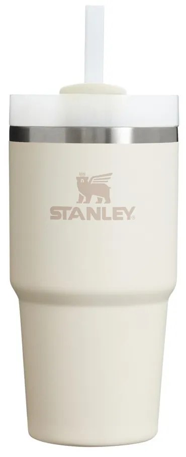 Krémszínű rozsdamentes acél termosz szívószállal 600 ml Quencher H2.0 FlowState Tumbler Cream – Stanley