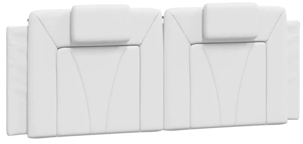 fehér műbőr ágy Viana matraccal 140 x 200 cm