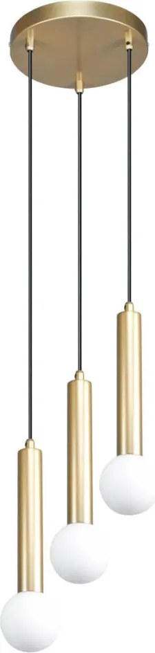 ITALUX PND-33574-3-GD FILANO Többágú Függesztett Lámpa Opál, Arany G9 IP20