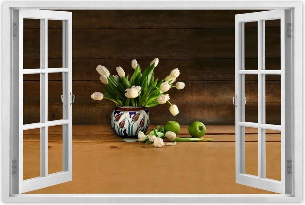 Poszterek 90x60 Tulipánok vázában