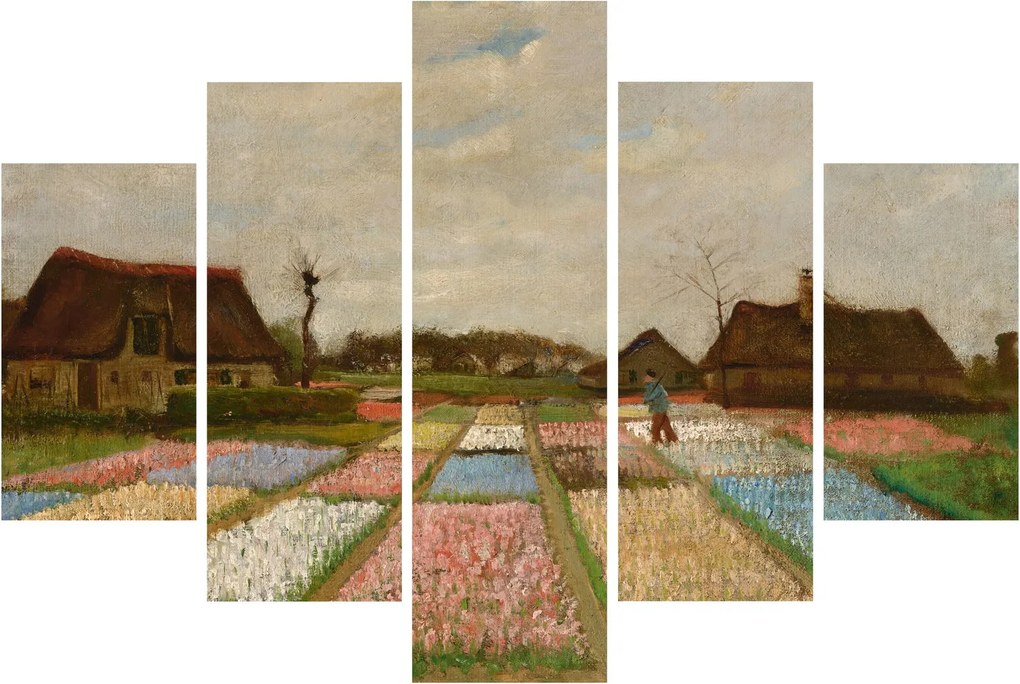 Kép - Vincent van Gogh, Flower Beds in Holland, reprodukciók (150x105 cm)