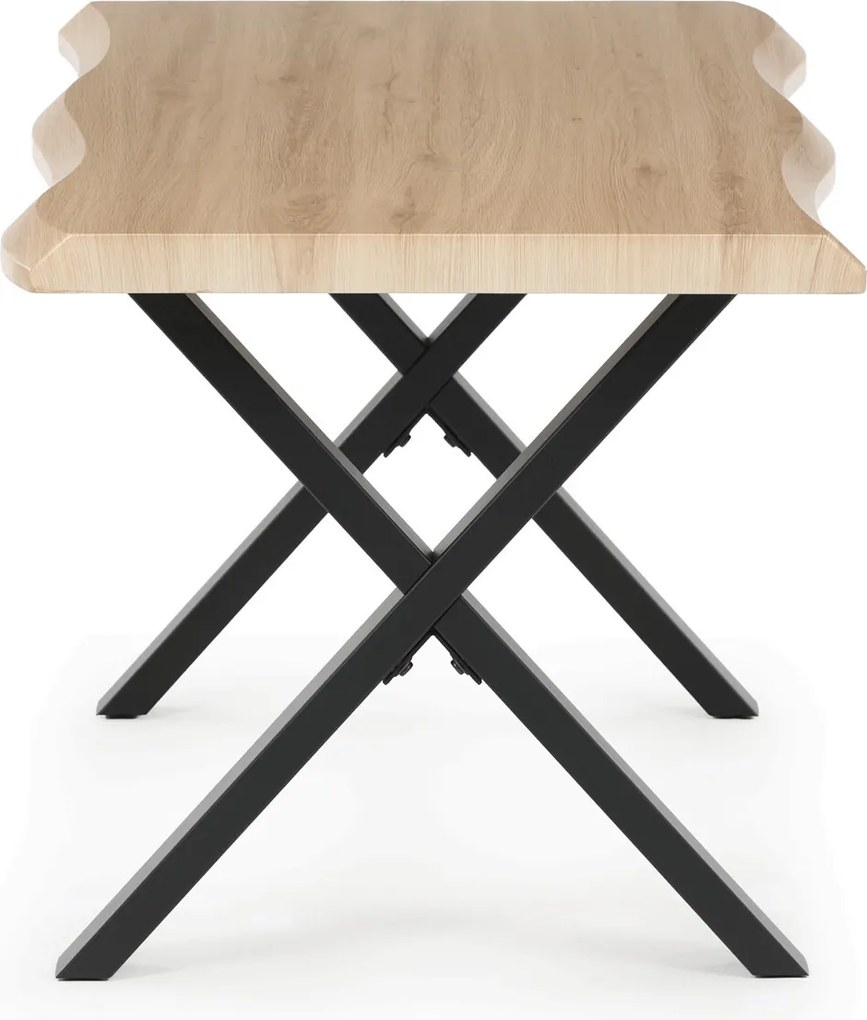 CT-F4312 OAK natúr MDF dohányzóasztal 60 × 120 cm