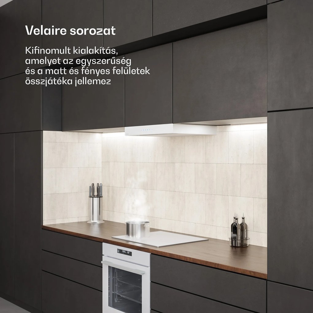 Klarstein Velaire indukciós főzőlap, elegáns, minimalista, nagy teljesítményű, 4 főzőzóna, 7000 W, 60 cm