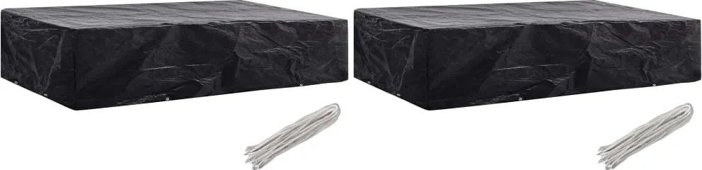 vidaXL 2 db kerti bútor huzat 8 fűzőlyukkal 218 x 77 x 55 cm