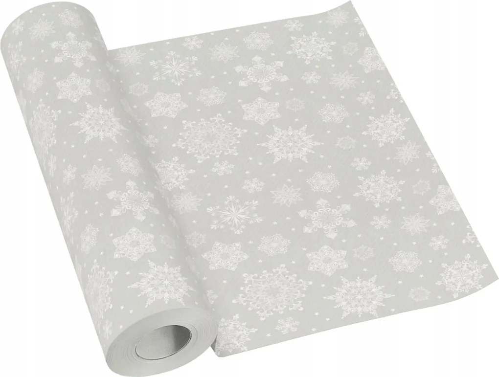 Asztalterítő ezüst dekoráció Paw flizelin eldobható 40cmx24m 1db