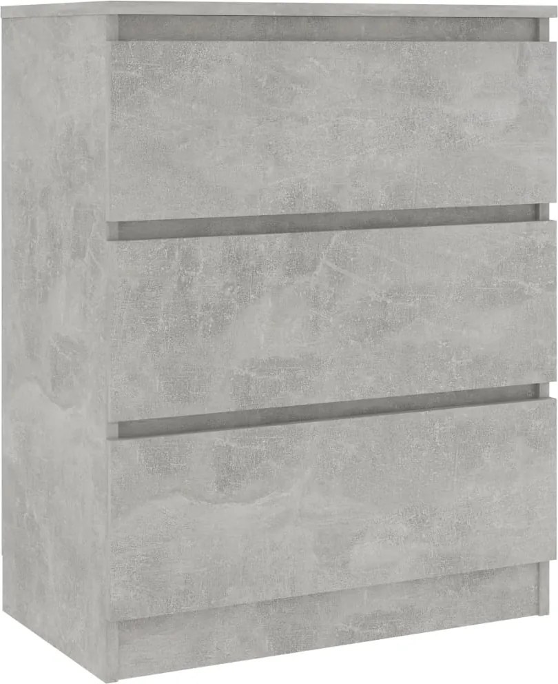 vidaXL betonszürke szerelt fa tálalószekrény 60 x 35 x 76 cm
