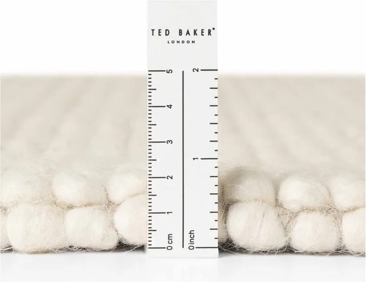 Krémszínű kézi szövésű gyapjú kerek szőnyeg ø 200 cm Richmond Diana – Ted Baker