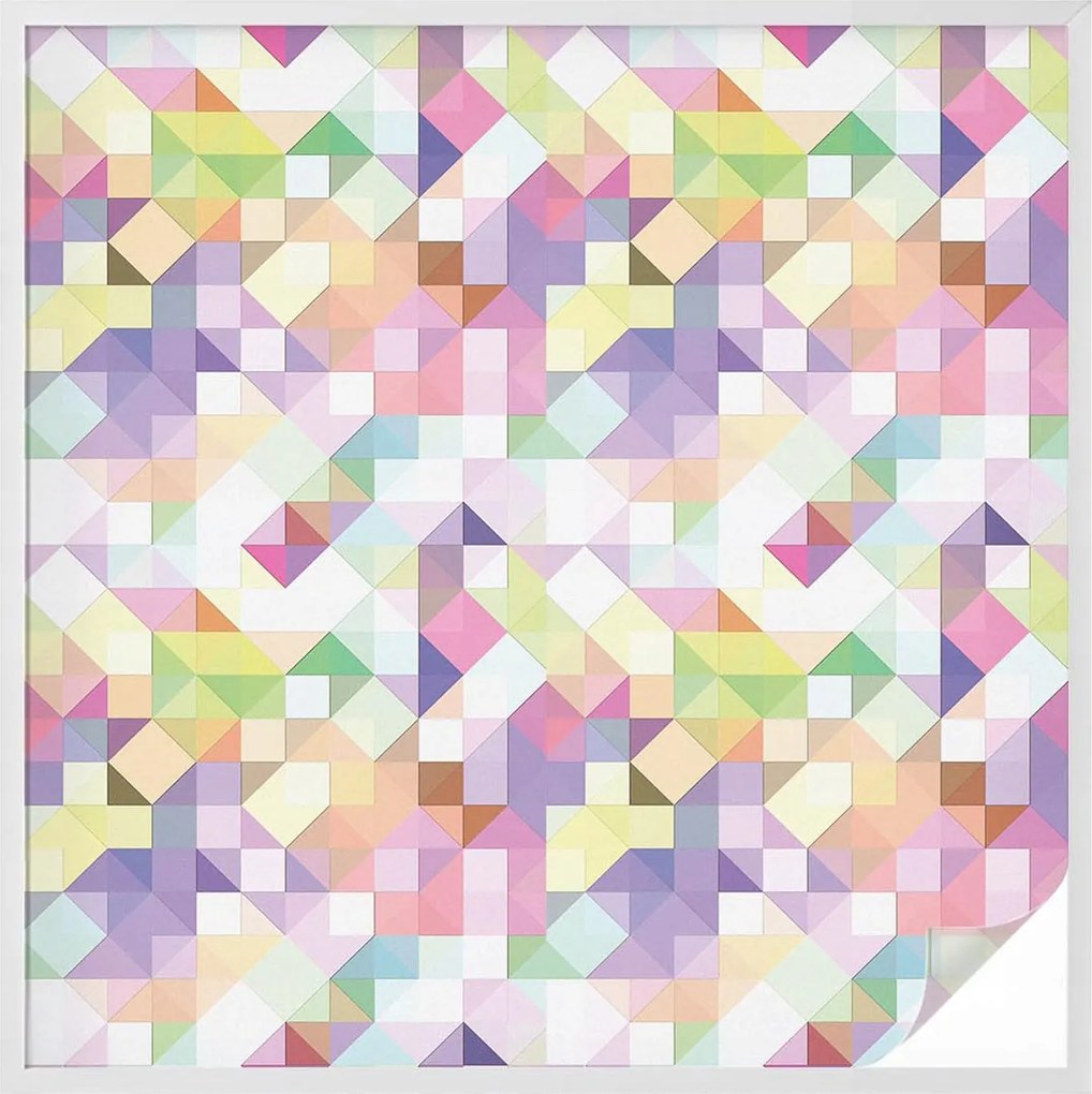 Ablaküveg fólia Adatvédelem Absztrakt mozaik 100x100 cm