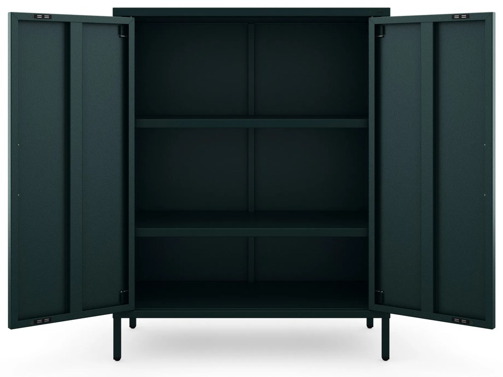 Szafka z półkami VITO, 800 x 1015 x 400 mm, Modern: butelkowa zieleń