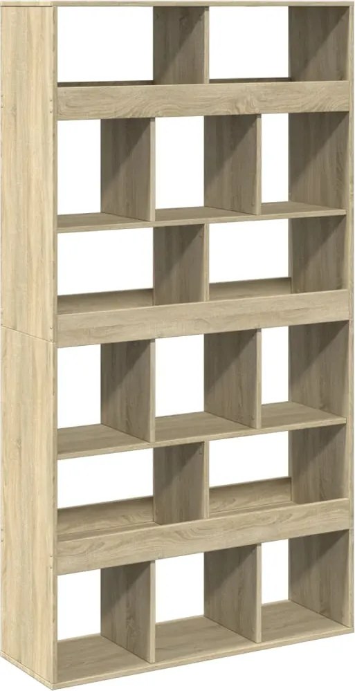 vidaXL sonoma tölgy színű szerelt fa térelválasztó 100 x 33 x 187,5 cm