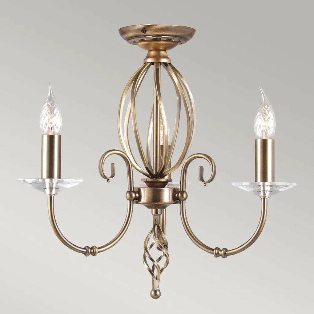 Elstead Lighting AEGEAN AG3-AGED-BRASS Csillár 3x60W/E14