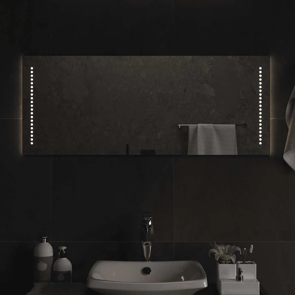 LED-es fürdőszobatükör 100x40cm