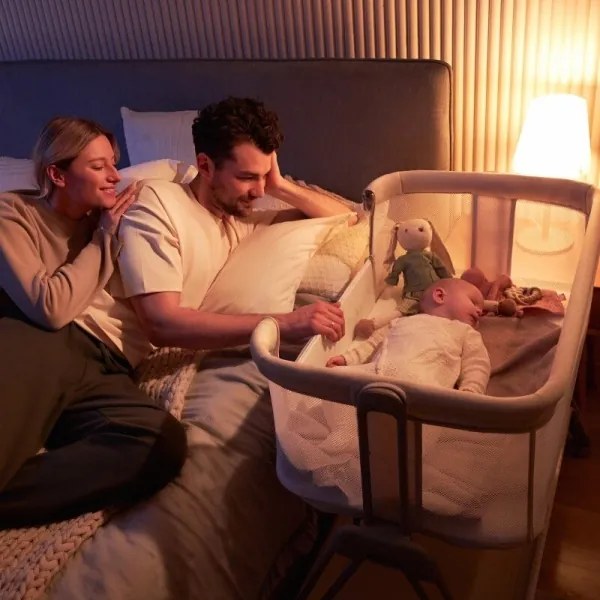 Lionelo - LUNA 2 az 1-ben kiságy, szürke