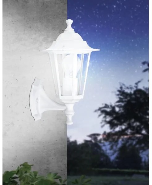 EGLO 22463 - LATERNA 5 kültéri fali lámpa 1xE27/60W fehér