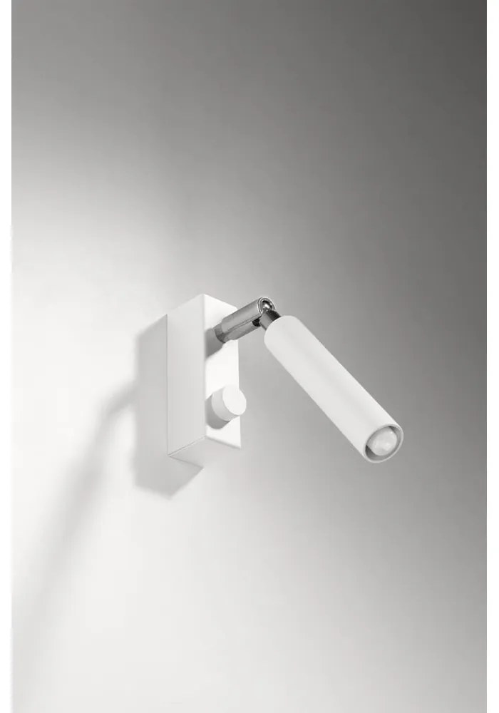 Fehér spotlámpa 10x3 cm Tiden – Sollux