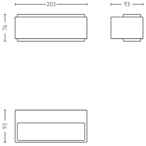 Philips - LED Kültéri fali lámpa STRATOSPHERE LED/3,8W/230V 2700K IP44