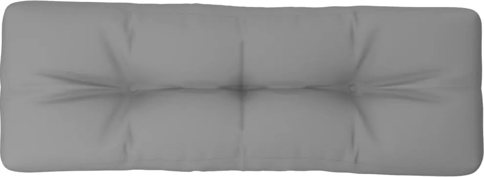 vidaXL szürke szövet raklappárna 120 x 40 x 12 cm