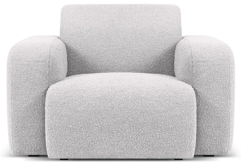 Világosszürke buklé fotel Molino – Micadoni Home