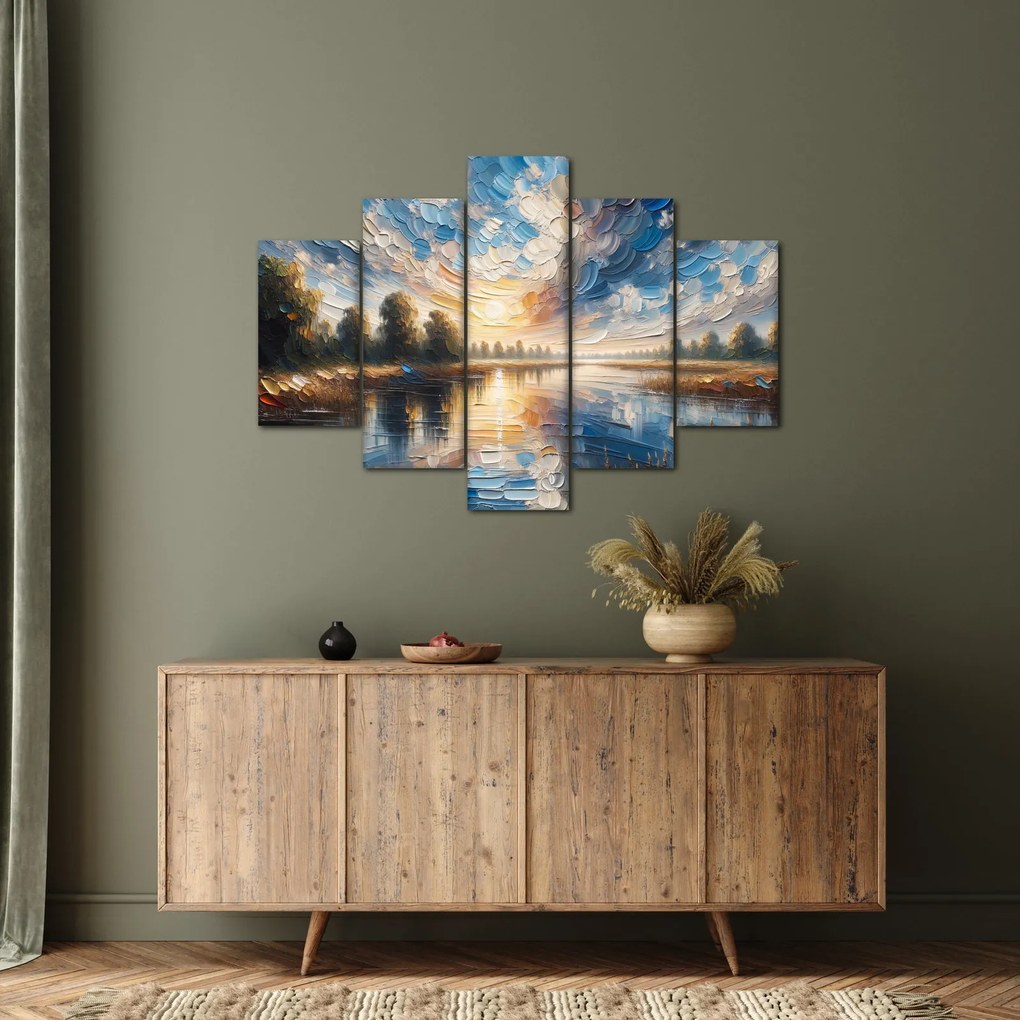 Kép - Napfestmény a víz felett (150x105 cm)