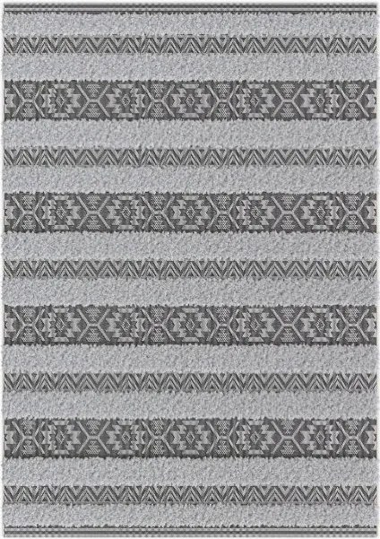 Kétszintes Szőnyeg Shaggy Szürke Indiana 200x290cm
