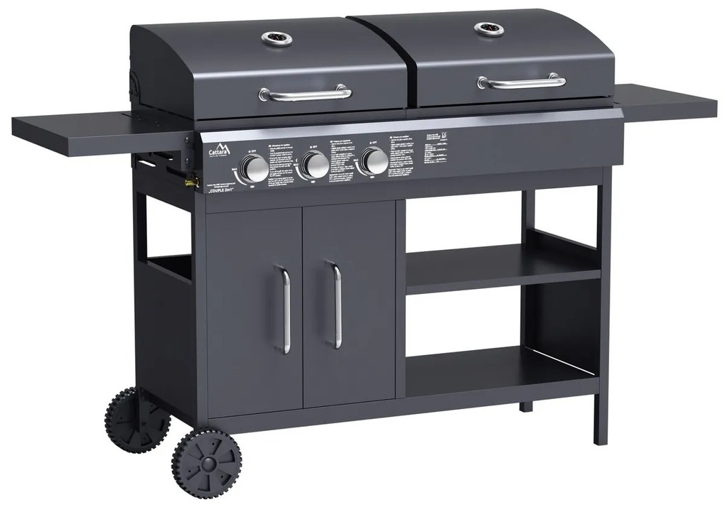 Cattara 13042 Couple Kombigrill 2 az 1-ben, 159 x 1 02 x 49 cm