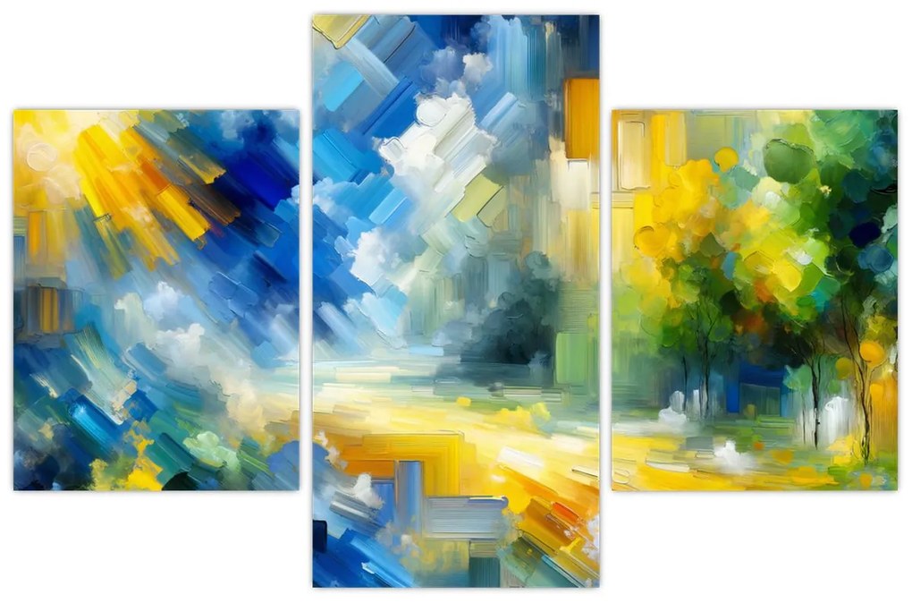 Kép - Absztrakt napos nap (90x60 cm)