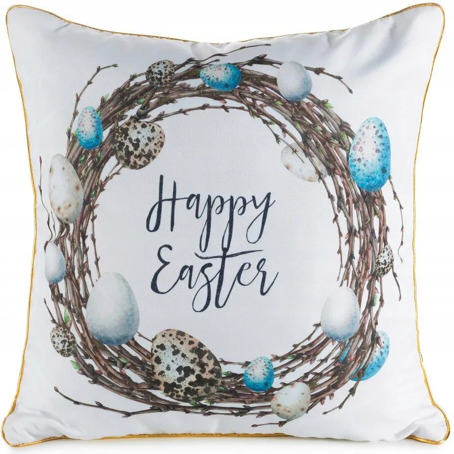 Karácsonyi párnahuzat Húsvét TAVASZ51 45x45 húsvéti tojás