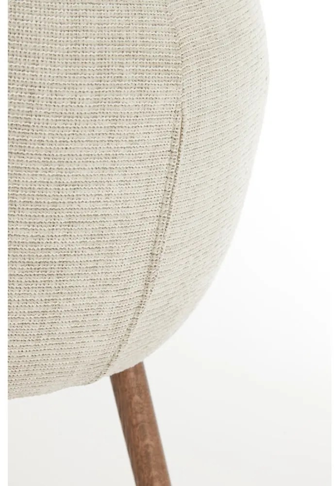 Bézs kárpitozott karfás étkezőfotel szett 2 db-os Blaine – Light & Living